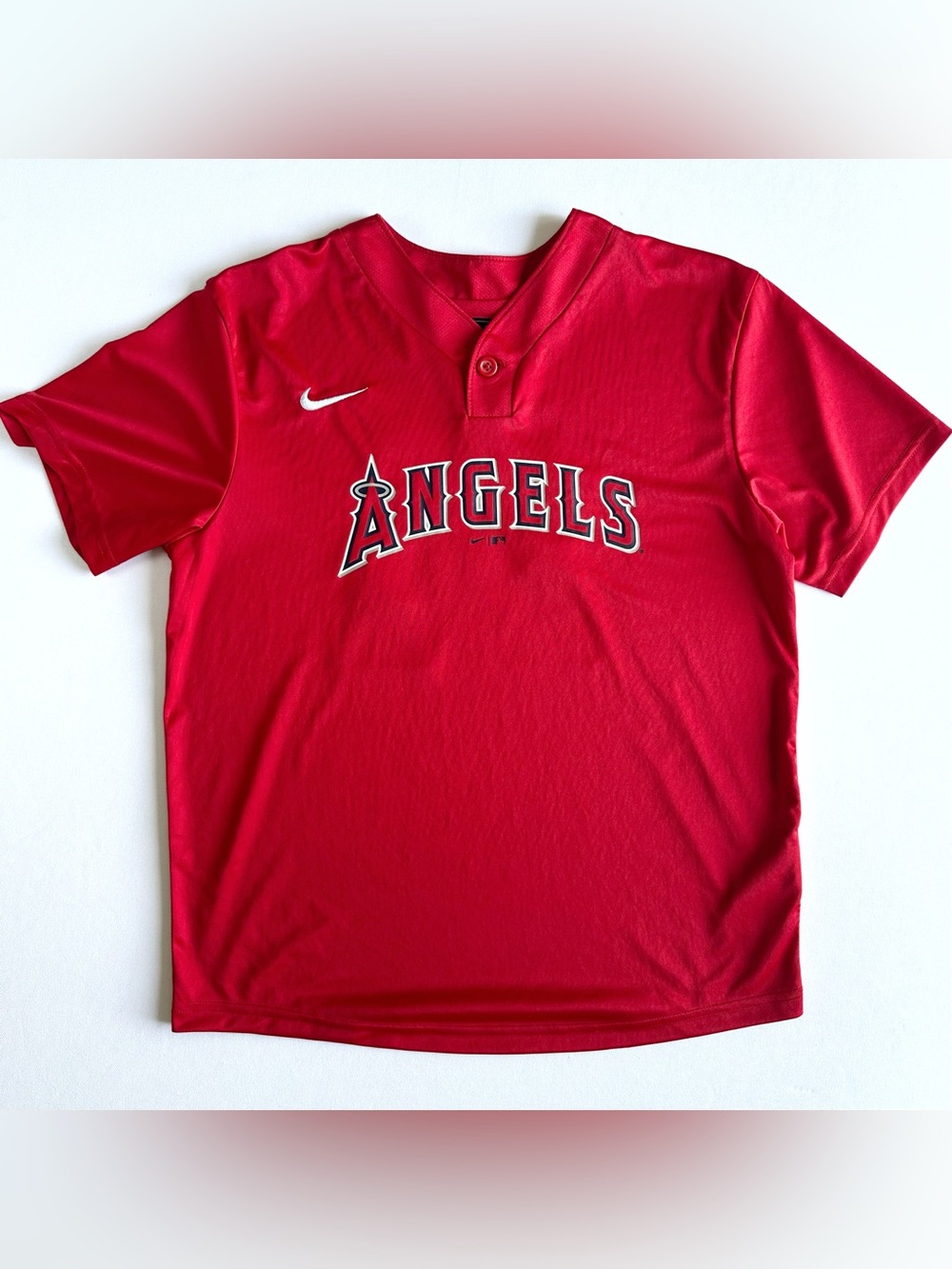 Nike Los Angeles Angels # 14 Kids Short Sleeve Jersey Red
